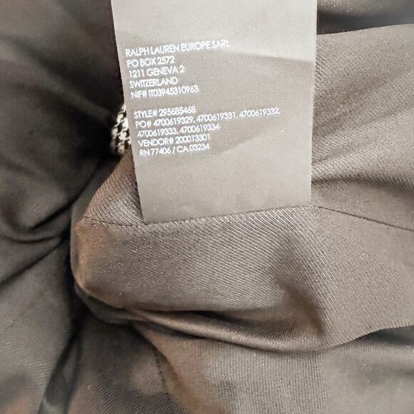 Club Monaco Plaid Patterned Blazer Ruffle Hem Size 2 - Picture 5 of 8